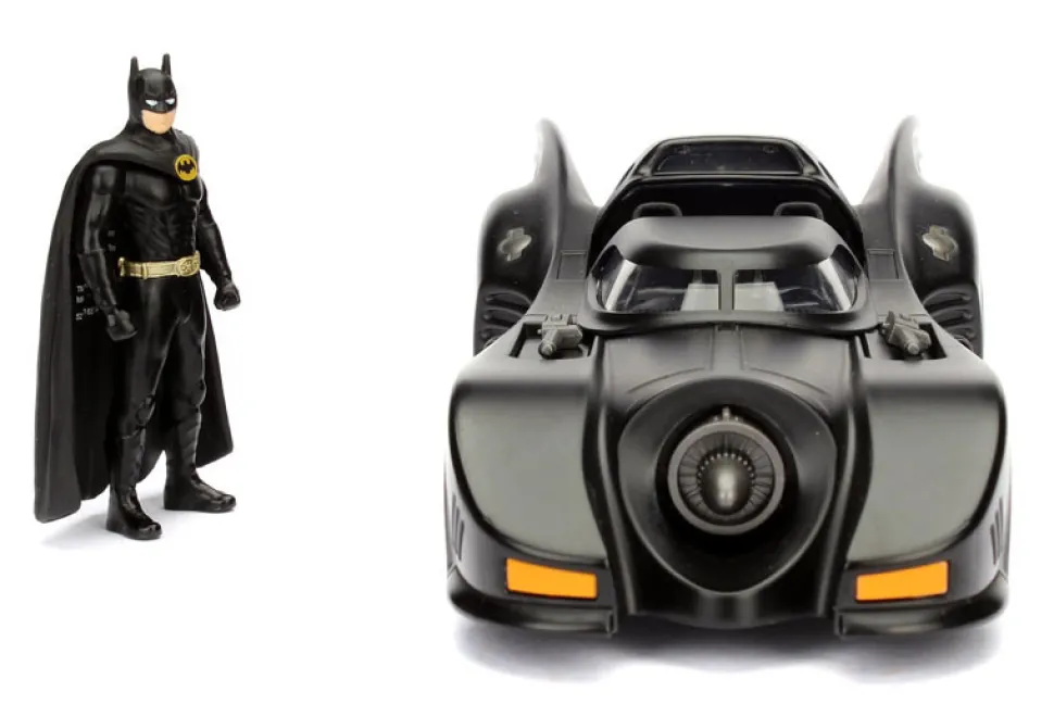 1989 Batmobile with Diecast Batman Figure 1/24 Diecast Model Car Jada 98260