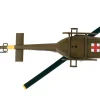 Bell UH 1 Iroquois Huey Helicopter MEDEVAC United States Army 1/87 (HO) Diecast Model Postage Stamp PS5601-2