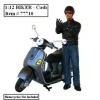 Biker Cash Figure For 1:12 Models American Diorama 77710