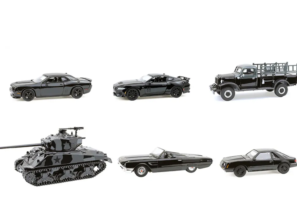 Black Bandit 6 piece Set Series 30 1/64 Diecast Model Cars by Greenlight