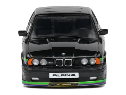 1994 BMW E34 Alpina B10 BiTurbo Black Metallic with Green Graphics 1/43 Diecast Model Car by Solido