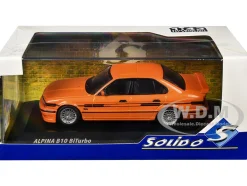 1994 BMW E34 Alpina B10 BiTurbo Orange Metallic with Black Stripes 1/43 Diecast Model Car by Solido