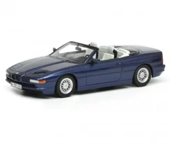 BMW 850i Cabriolet Blue Limited Edition 500 pieces Worldwide 1/18 Model Car Schuco 450006900