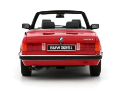 1986 BMW 325i Convertible Bright Red Limited Edition to 2000 pieces Worldwide 1/18 Model Car by Otto Mobile