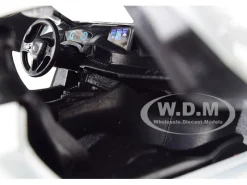 2018 BMW i8 Coupe Metallic White Black Top 1/24 Diecast Model Car Motormax 79359