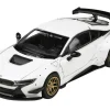 BMW i8 Liberty Walk White Gold Wheels 1/64 Diecast Model Car Paragon Models PA-55152