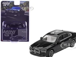 BMW i7 xDrive60 Black Sapphire Limited Edition 1/64 Diecast Model Car by Mini GT