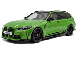 2024 BMW M3 Competition M xDrive Touring Green Metallic with Black Top 1/18 Diecast Model Car by Solido