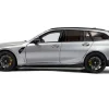2024 BMW M3 Competition M xDrive Touring Frozen Pure Gray Metallic with Black Top 1/18 Diecast Model Car by Solido