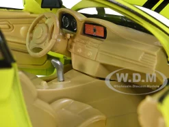 BMW M3 Coupe Neon Yellow Matt Black Top Stripes GT Racing Series 1/24 Diecast Model Car Motormax 79511y