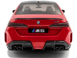 2025 BMW M5 Fire Red with Black Top 1/18 Diecast Model Car by Solido