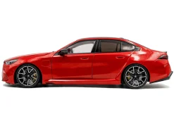 2025 BMW M5 Fire Red with Black Top 1/18 Diecast Model Car by Solido