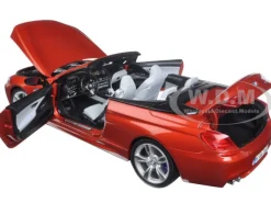 BMW M6 F12M Convertible Sakhir Orange 1/18 Diecast Model Car Paragon Models 97063
