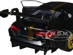 BMW M4 GT3 Matt Black with Gold Stripes 