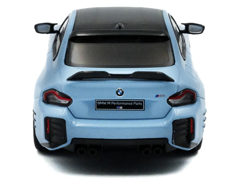 2023 BMW M2 M Performance Zandvoort Blue with Black Top 1/43 Diecast Model Car by Solido