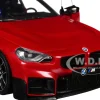 2024 BMW M2 Performance Parts Toronto Red Metallic with Carbon Top 1/18 Diecast Model Car by Solido