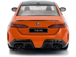 2024 BMW M5 Sedan Fire Orange III with Black Top 1/43 Diecast Model Car by Solido