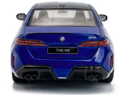 2024 BMW M5 Sedan Marina Bay Blue Metallic with Black Top 1/43 Diecast Model Car by Solido