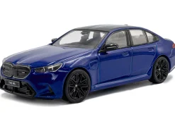 2024 BMW M5 Sedan Marina Bay Blue Metallic with Black Top 1/43 Diecast Model Car by Solido