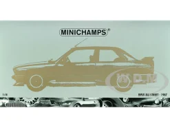 1987 BMW M3 Street Black Metallic 1/18 Diecast Model Car Minichamps 180020306