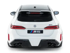 2025 BMW M5 Touring Alpine White with Black Top 1/18 Diecast Model Car by Solido