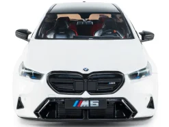 2025 BMW M5 Touring Alpine White with Black Top 1/18 Diecast Model Car by Solido