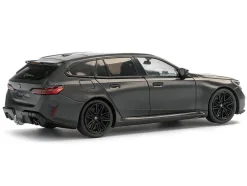 2024 BMW M5 Touring Frozen Deep Gray Metallic with Black Top 1/43 Diecast Model Car by Solido