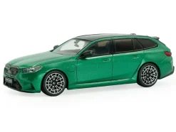 2024 BMW M5 Touring Isle Of Man Green Metallic with Black Top 1/43 Diecast Model Car by Solido