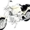 BMW R 1200 C Motorcycle Cream James Bond 007 Tomorrow Never Dies 1997 Movie James Bond Collection Series 1/18 Diecast Model Car Motormax 79845
