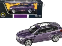 2018 BMW X5 Daytona Violet Metallic Sunroof 1/64 Diecast Model Car Paragon Models PA-55190