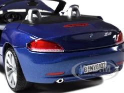 2010 BMW Z4 Convertible Blue 1/24 Diecast Model Car Motormax 73349