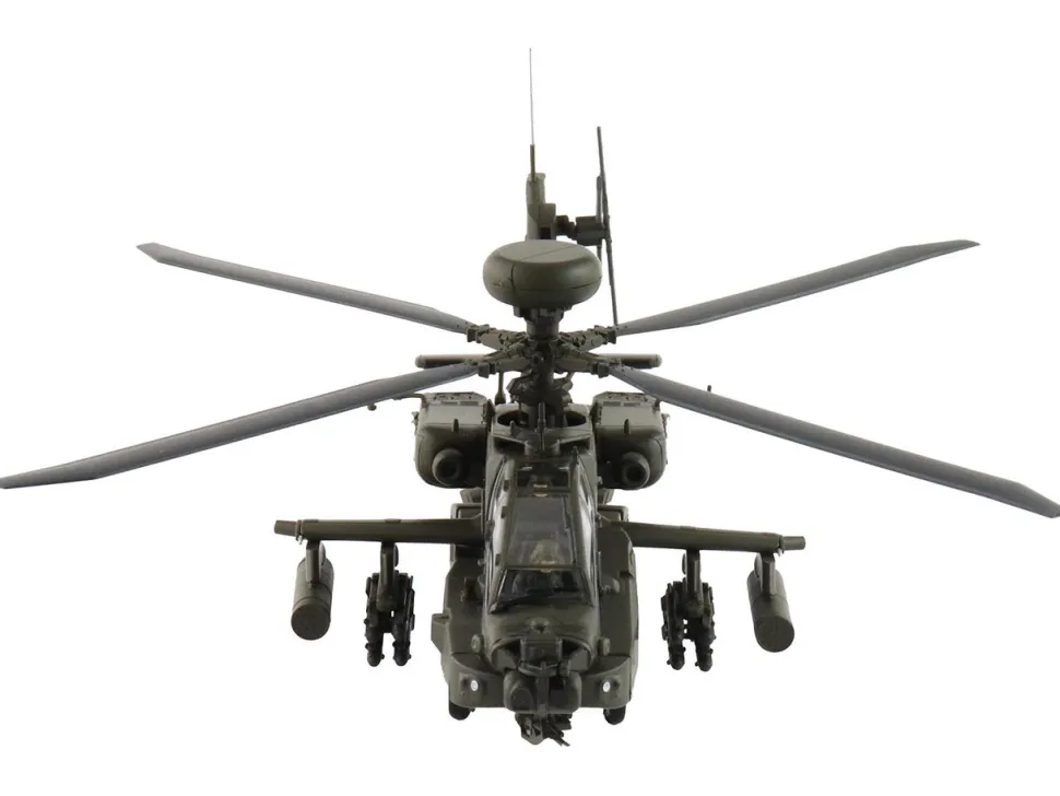Boeing AH-64E Apache Echo Attack Helicopter "ZM714, Middle Wallop" (2022) British Army "Air Power Series" 1/72 Diecast Model by Hobby Master