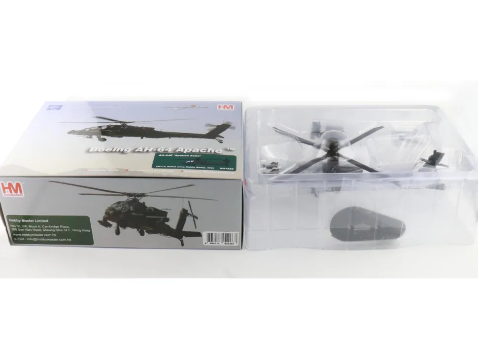 Boeing AH-64E Apache Echo Attack Helicopter "ZM714, Middle Wallop" (2022) British Army "Air Power Series" 1/72 Diecast Model by Hobby Master