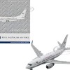 Boeing 737 700 Aircraft Royal Australian Air Force 100th Anniversary A36 001 White with Blue Stripes Gemini Macs Series 1/400 Diecast Model Airplane GeminiJets GM135