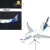 Boeing 737 700BDSF Commercial Aircraft with Flaps Down Alaska Air Cargo White with Blue Tail Gemini 200 Series 1/200 Diecast Model Airplane GeminiJets G2ASA1019F