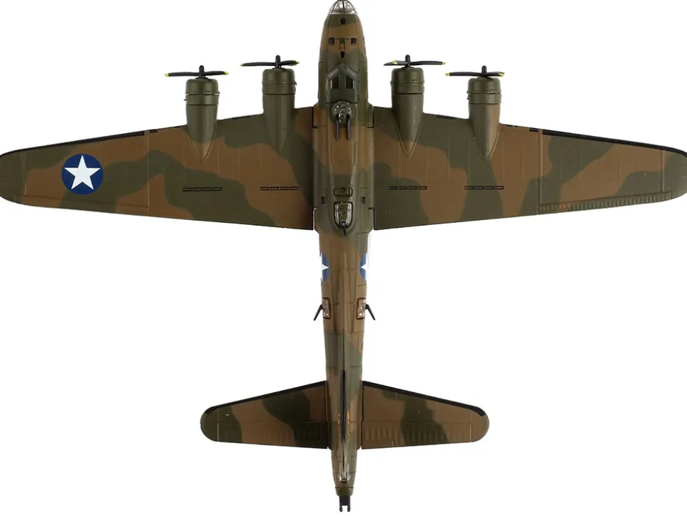 Boeing B 17E Flying Fortress Bomber Aircraft My Gal Sal United States Army Air Corps 1/155 Diecast Model Airplane Postage Stamp PS5413-1