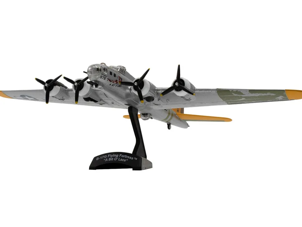Boeing B-17G Flying Fortress Bomber Aircraft "A Bit o’ Lace" United States Air Corps 1/155 Diecast Model Airplane by Postage Stamp