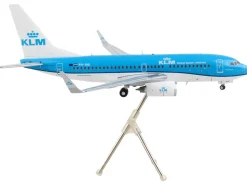 Boeing 737 700 Commercial Aircraft KLM Royal Dutch Airlines Blue with White Tail Gemini 200 Series 1/200 Diecast Model Airplane GeminiJets G2KLM986
