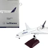Boeing 787 9 Commercial Aircraft Lufthansa White with Blue Tail Gemini 200 Series 1/200 Diecast Model Airplane GeminiJets G2DLH1050