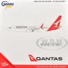 Boeing 737-800 Commercial Aircraft "Qantas Airways" (VH-VZW) White with Red Tail 1/400 Diecast Model Airplane by GeminiJets