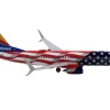 Boeing 737 800 Commercial Aircraft Southwest Airlines Freedom One United States Flag Livery 1/400 Diecast Model Airplane GeminiJets GJ2039
