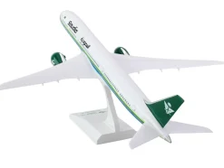 Boeing 787-10 Commercial Aircraft "Saudia Airlines" White with Green and Blue Stripes (Snap-Fit) 1/200 Plastic Model by Skymarks