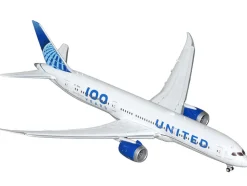 Boeing 787-9 Commercial Aircraft with Flaps Down 