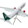 Boeing 737-800 Commercial Aircraft with Flaps Down "Mexicana" (XA-ASM) White with Green Stripes "Gemini 200" Series 1/200 Diecast Model Airplane by GeminiJets