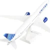 Boeing 787-10 Dreamliner Commercial Aircraft "United Airlines" (N12010) White with Blue Tail (Snap-Fit) 1/200 Plastic Model by Skymarks