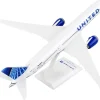 Boeing 787-9 Dreamliner Commercial Aircraft "United Airlines" (N24976) White with Blue Tail (Snap-Fit) 1/200 Plastic Model by Skymarks