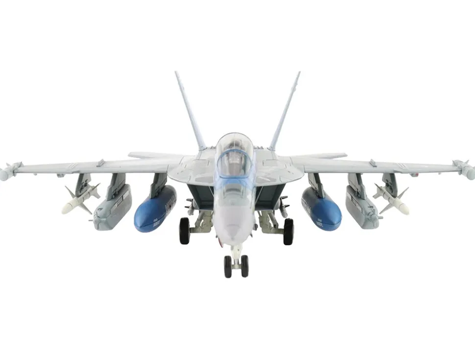Boeing EA-18G Growler Aircraft "168256, VAQ-139 Cougars" (2025) United States Navy "Air Power Series" 1/72 Diecast Model by Hobby Master