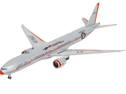 Boeing 777-300ER Commercial Aircraft "American Airlines - Flagship DFW" (N735AT) Silver with Orange Stripes "Gemini 200" Series 1/200 Diecast Model Airplane by GeminiJets
