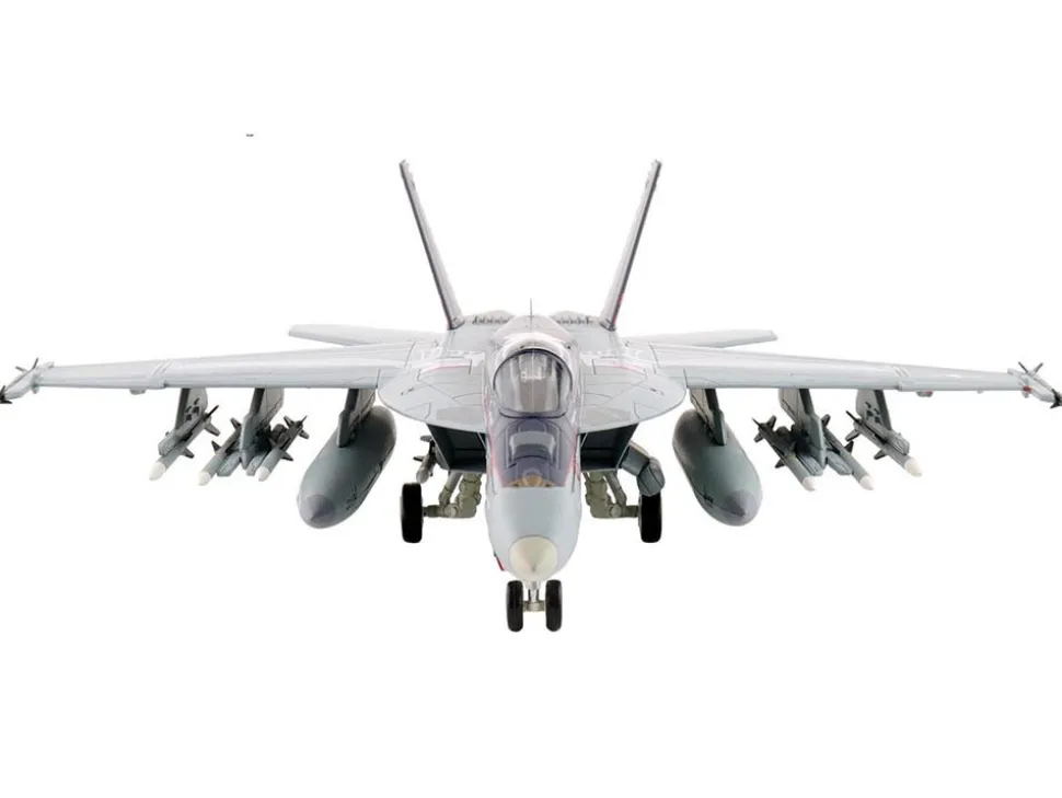 Boeing F/A-18E Super Hornet Fighter Aircraft "166817, VFA-136 Knighthawks, USS Trumman" (2024) United States Navy "Air Power Series" 1/72 Diecast Model by Hobby Master