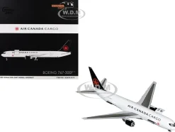 Boeing 767-300F Commercial Aircraft "Air Canada Cargo" (C-GXHM) White with Black Tail "Gemini 200 - Interactive Series" 1/200 Diecast Model Airplane by GeminiJets